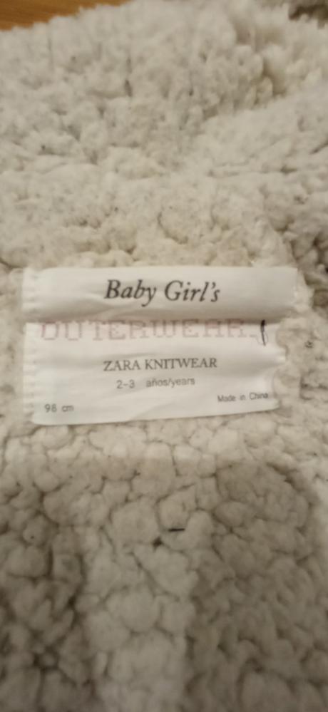 Dievčenský zimný kabát zara veľ 92-98, zara,92
