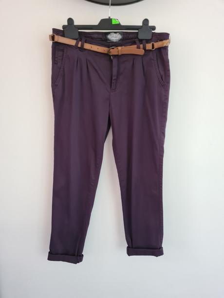 Fialové chino nohavice, authentic,m