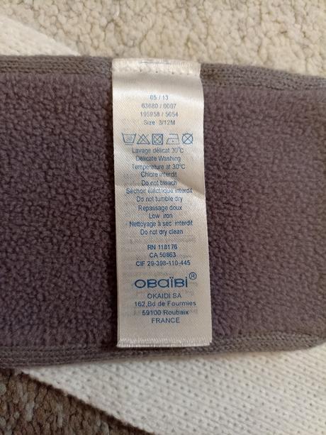 Šál pre menšie deti 2ks, obaibi,80