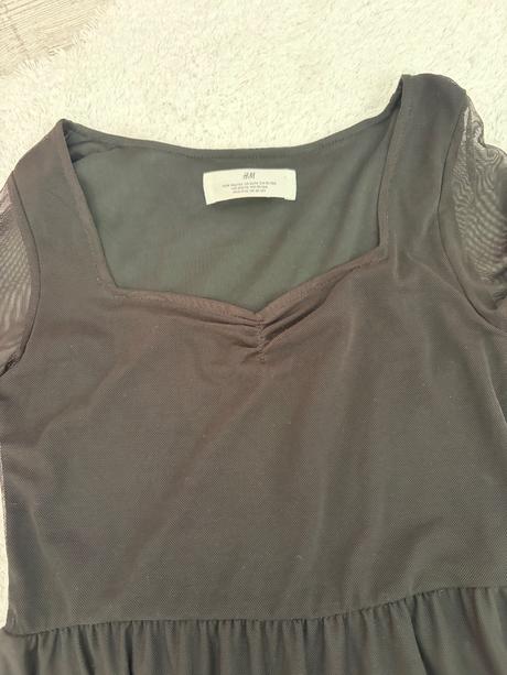Čierne šaty h&m 146/152, h&m,146 / 152