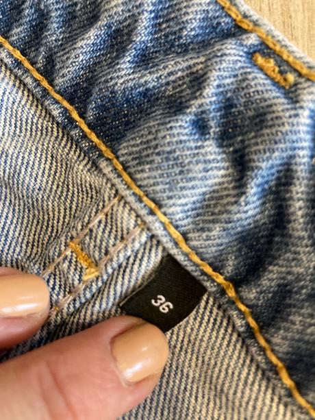 Džínsová sukňa dlhá, 36