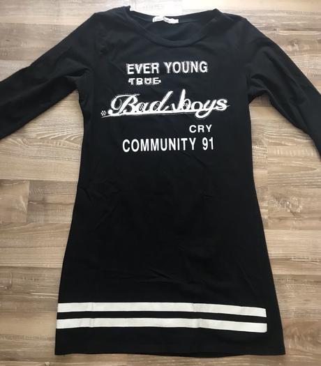 Dlhšie teplákové šaty alebo predľžené tričko, m