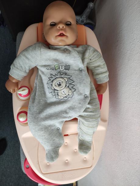 Prebaľovací pult s vaničkou+ bábika zdarma, 