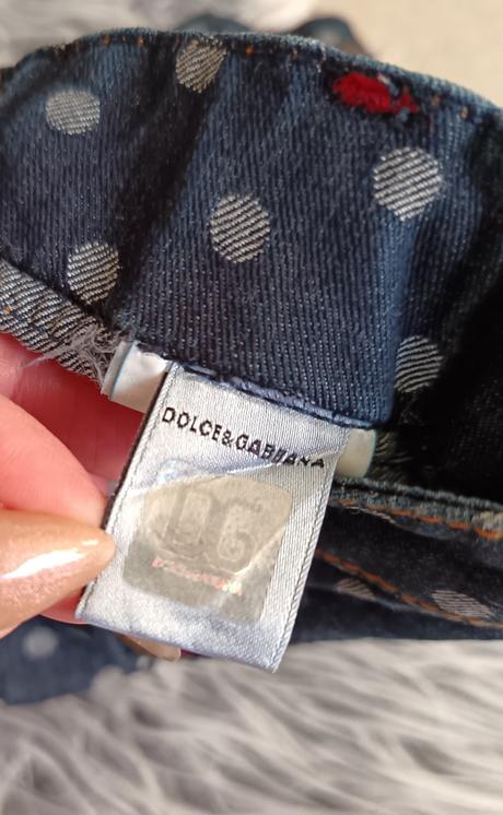 Riflová sukňa d&g, 128