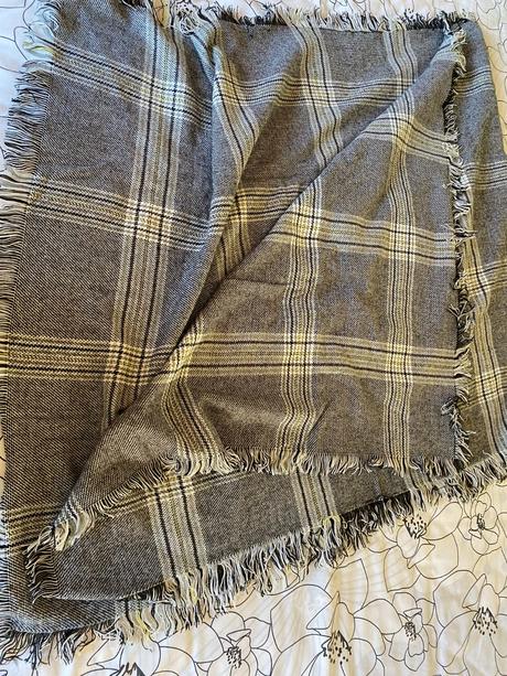 Elegantný mäkký káro šál - uni, 