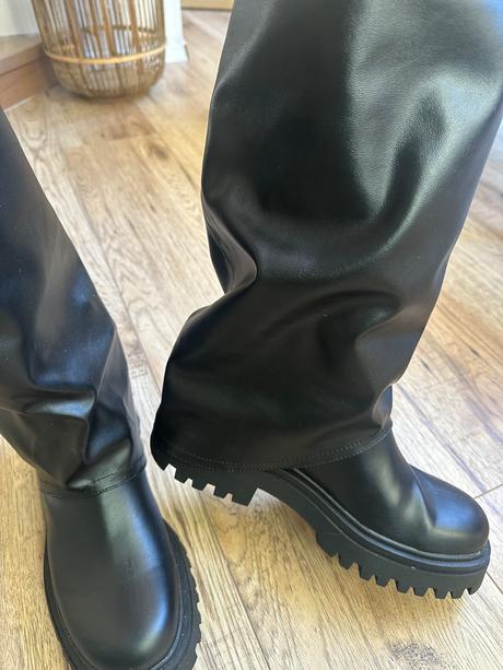 Štýlové čižmy, pull&bear,38