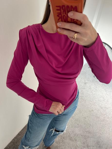 Ružový top, zara,m