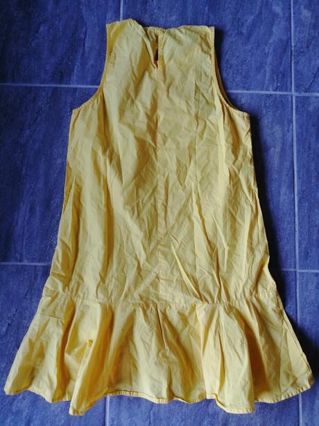 Žlté šaty stradivarius,vs,bavlna vyšívaný popelín, stradivarius,s