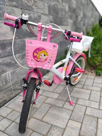 Dievčenský bicykel btwin 16" s príslušenstvom, 16