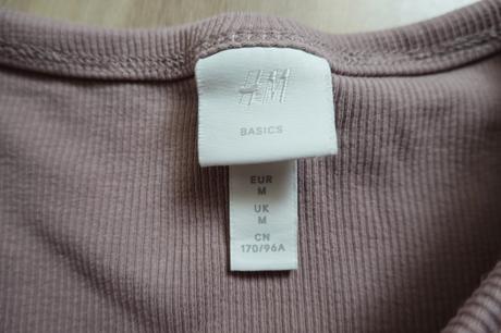 Vrúbkované tričko h&m basic, h&m,m