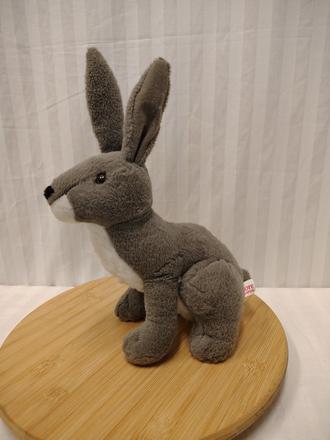 Plyšový sivo biely zajac, cuore di mamma, 30 cm, 