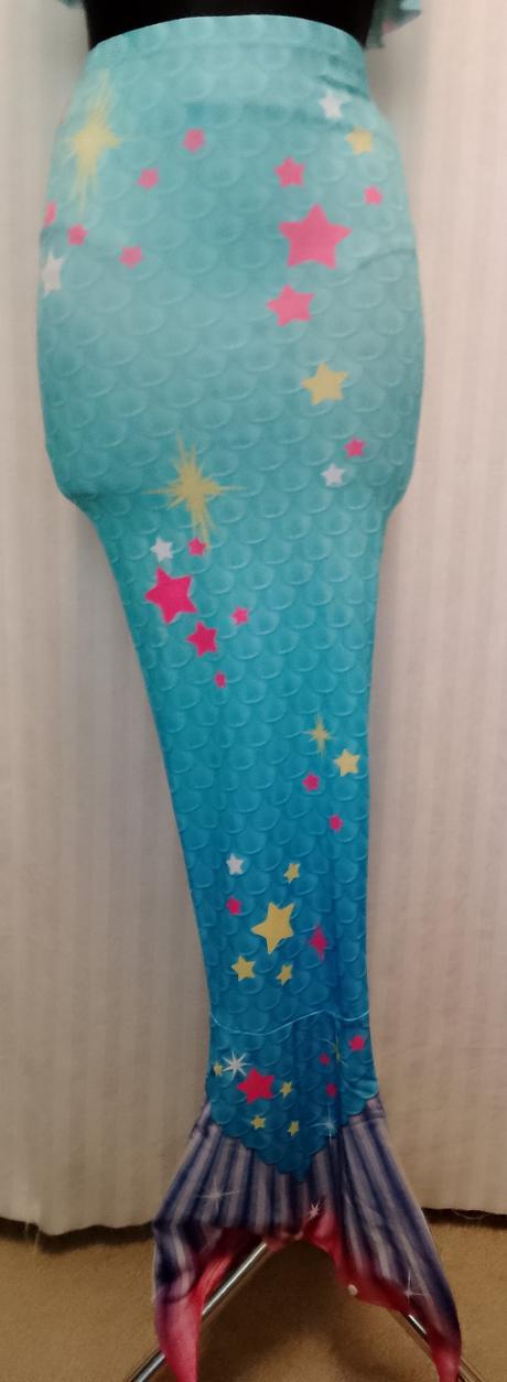 3 set plavecký morská víla s hviezdičkami, 150 cm, 152