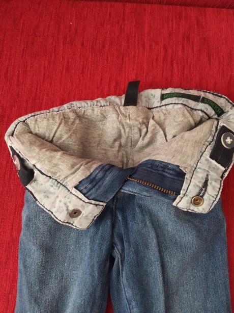 Zateplené rifle, benetton,86