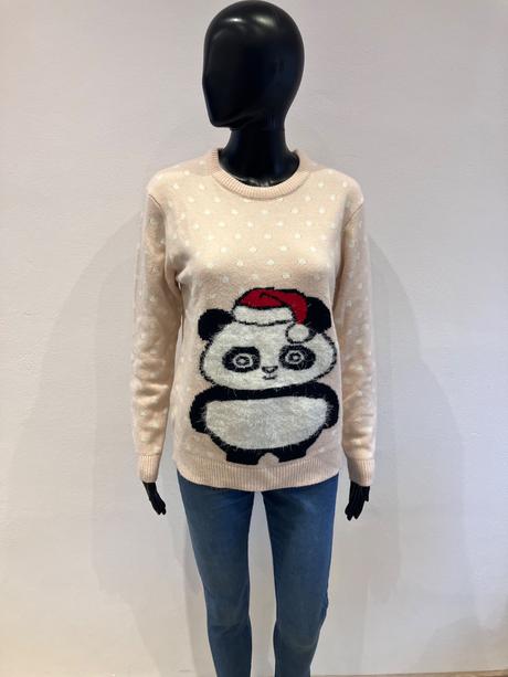 Dámsky bodkovaný sveter panda cropp (s), s