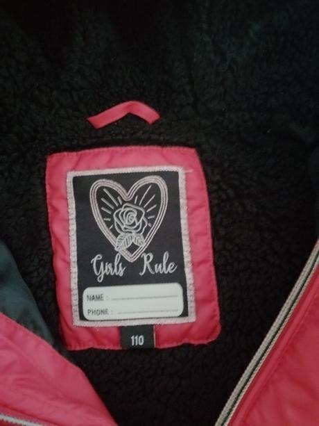 Dievčenská zimná bunda, 110