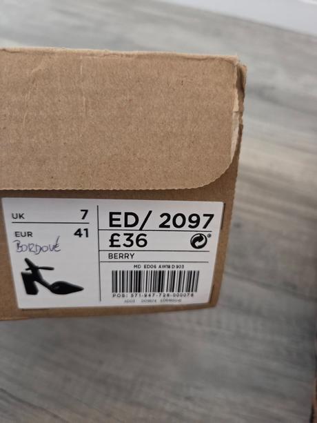 Bordové lakované lodičky, next,41