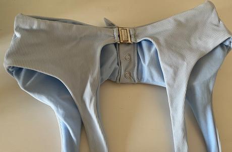 Bledomodrá plavková podprsenka m/38, m