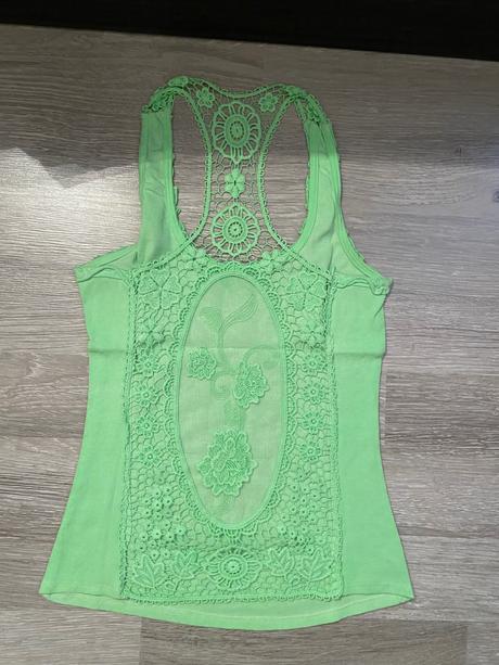 Čipkované neónové tričko, m