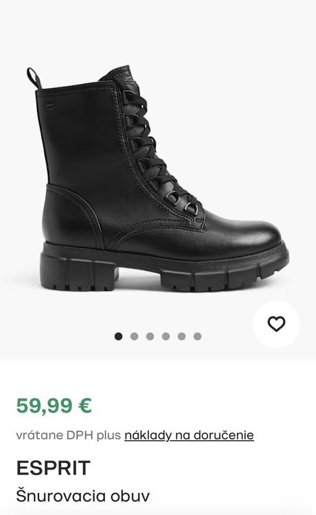 Šnúrovacie topánky zn.esprit veľ.38, esprit,38