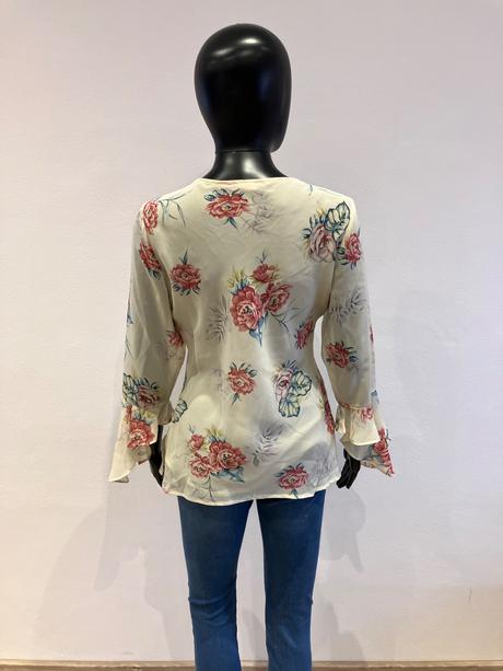 Dámska kvetovaná blúzka, s
