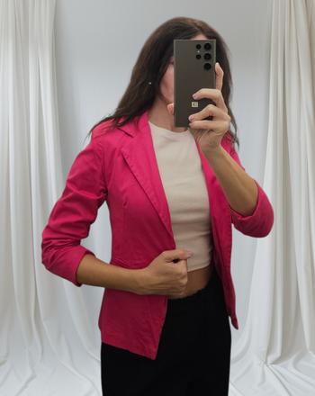 Cyklamenove ružové sako xs, xs