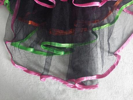 Čierna viacvrstvová tylová sukňa veľ.104-116, 110