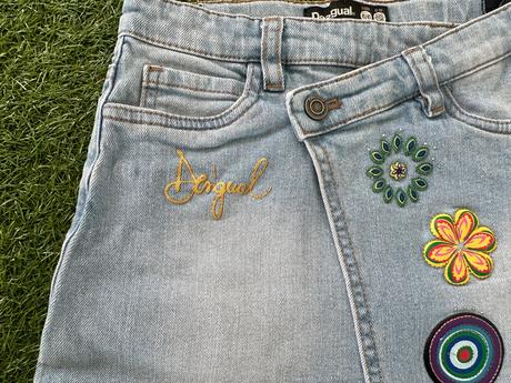 Desigual riflová sukňa, desigual,110