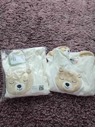 Velurove pyžamo overal, h&m,104