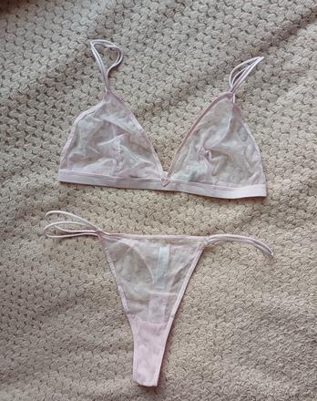 Krásny srdiečkový set spodného prádla, primark,l