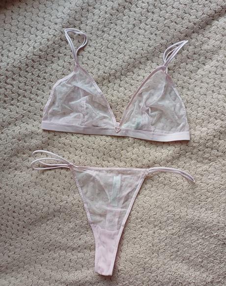 Krásny srdiečkový set spodného prádla, primark,l