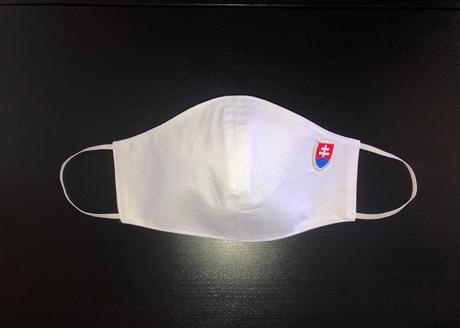 Rúško so slovenským znakom bavlna na gumičku, 