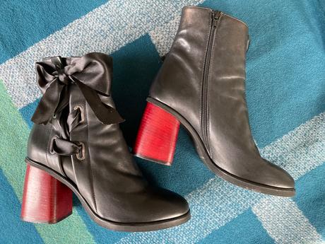 Kožené čižmy eva minge, 40