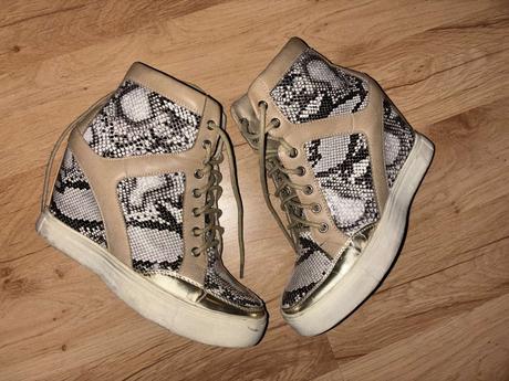 Kožené platformove topánky poggio dolce 36, 36