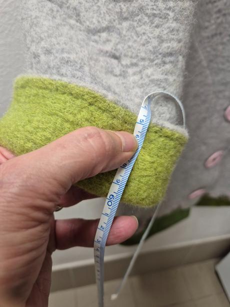 Vlnený kabát zn. makadesign hand made m-l, m