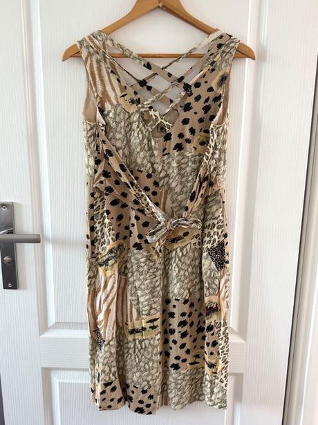 Jedinečné vintage šaty jean claire, safari, l