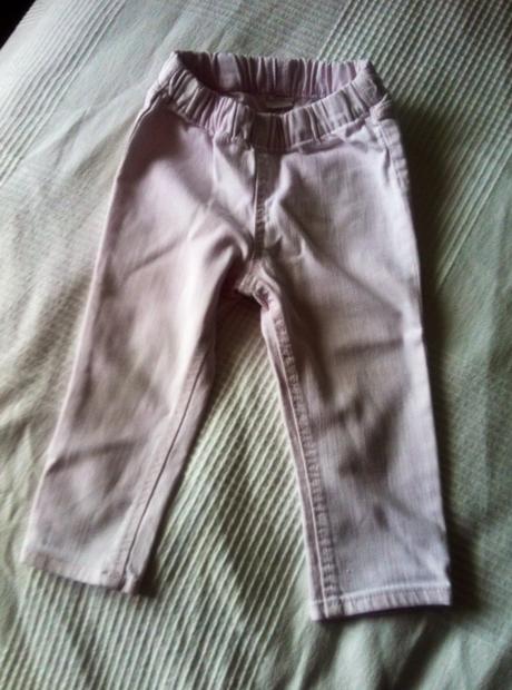 Svetlo ružové leginky, h&m,86