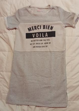 Dámske predĺžené tričká/šaty k legínam, s