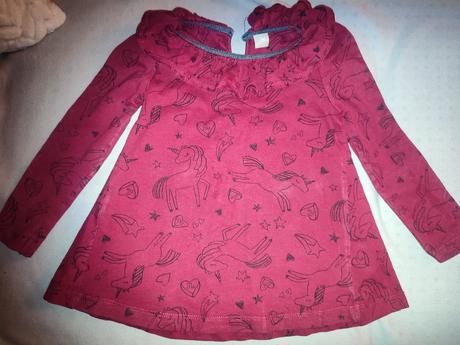 Predlzene tricko tunika jednorozce, tu,86