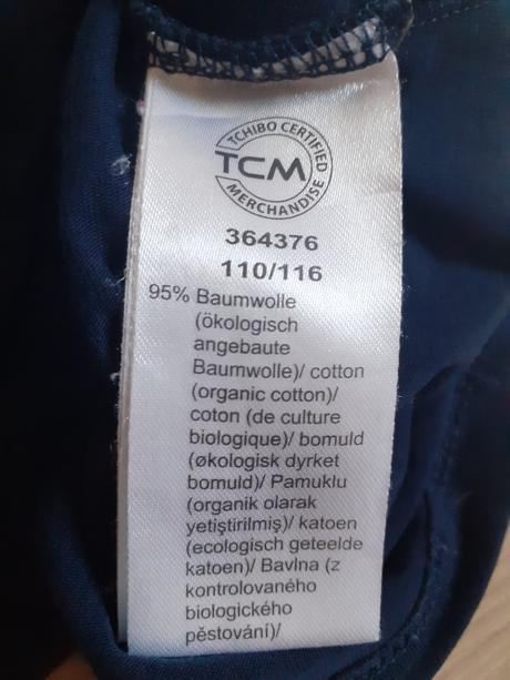 Tričko s presýpacou hviezdou tchibo 110/116, tchibo,110