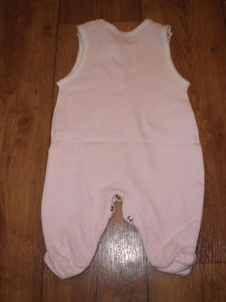 Krásne dupačky s macíkom, mašľou vel. 62 top stav, f&f,62