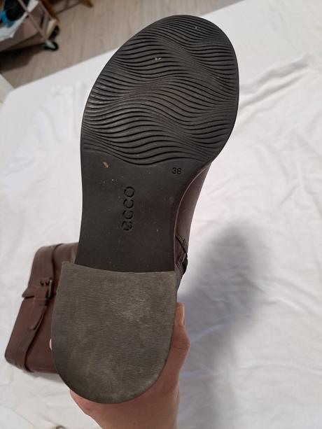 Hnede cizmy ecco, ecco,38
