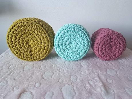 Ručne háčkované košíky, 