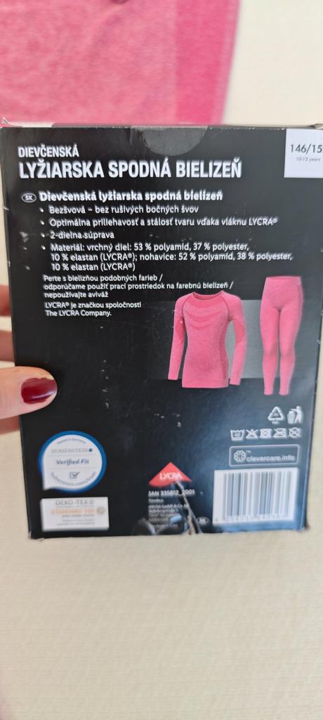 Termoprádlo/lyžiarska spodná bielizeň (súprava), crivit,146