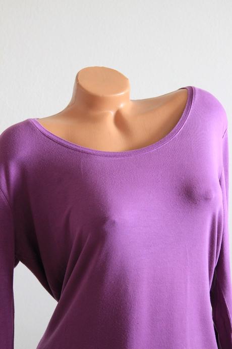 Fialový body top s viskózy, 3xl, xxxl