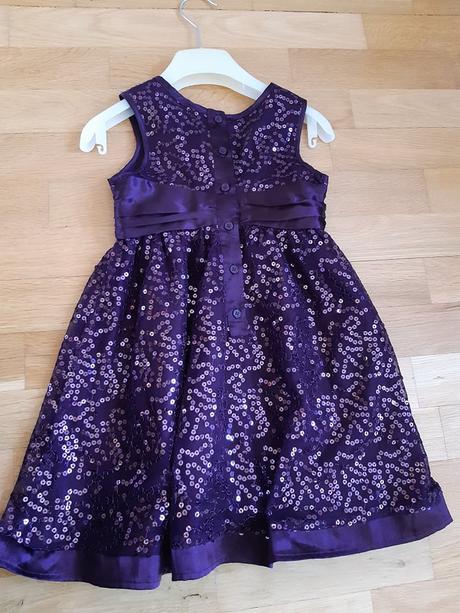 Fialové trblietkavé šatičky, george,86