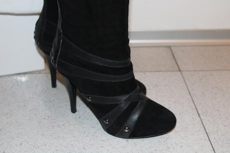 Guess vysoke cierne cizmy, guess,38