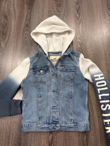 Hollister štylova riflova bunda č.s, hollister,s