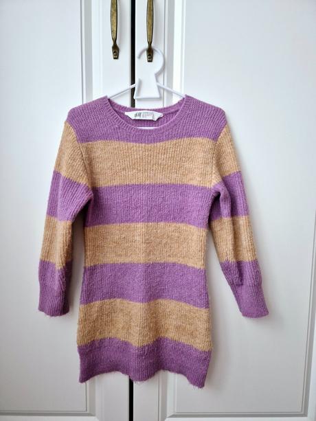 Dievčenské saty na chladnejšie počasie, h&m,98