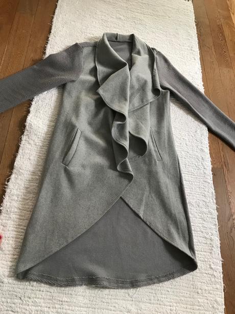 Predĺžený kabatovy sveter, s