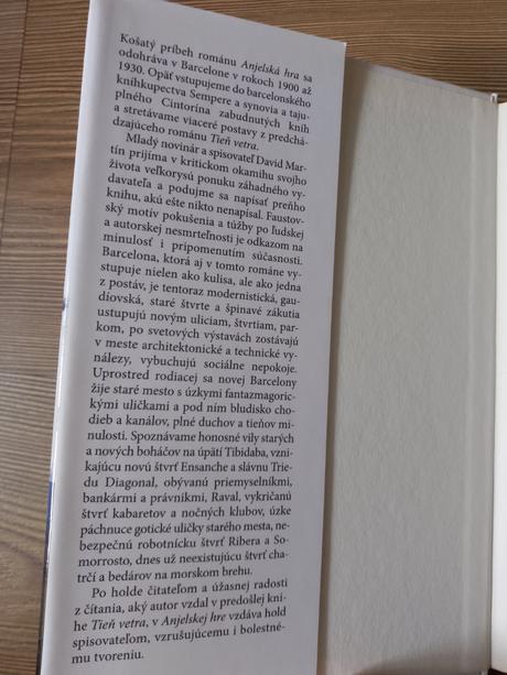 Carlos ruiz zafón - anjelská hra,